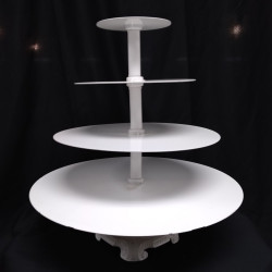 4 Tier White Cupcake Stand
