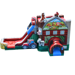Farm Slide And Bounce Combo Waterslide
