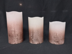 Rose Gold Ombre Candle Set