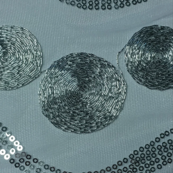 12 in x 108 in Runner Circle Wave Linen