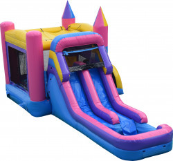 Pink20And20Purple20Double20Lane20Slide20And20Bounce20Combo 7 Pink And Purple Double Lane Slide & Bounce Combo