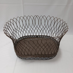 Rustic20Brown20Wired20Basket202 1704908063 Rustic Brown Wired Basket