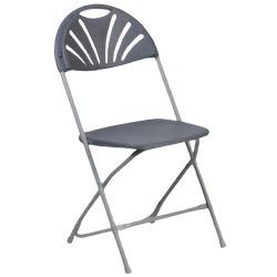 Fan Back Chair Black