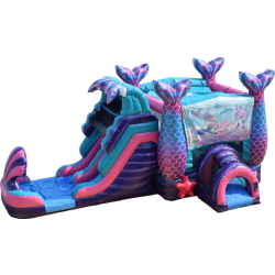 Under The Sea Mermaid Double Lane Slide And Bounce Combo Wat