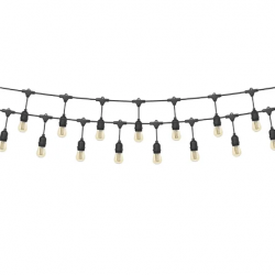 bistro20lighting20black 1714244337 Black Bistro Full Lighting for 15x30 Tent