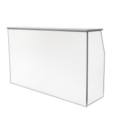 4 ft Portable Bar - White