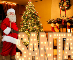 SANTA Lighted Marquee Sign